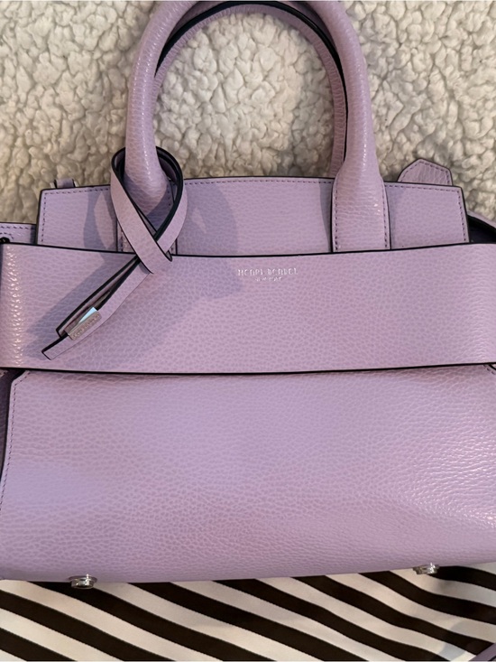 henri bendel Handbags - Henri Bendel Barrow Street Leather Satchel in Lilac Breeze
